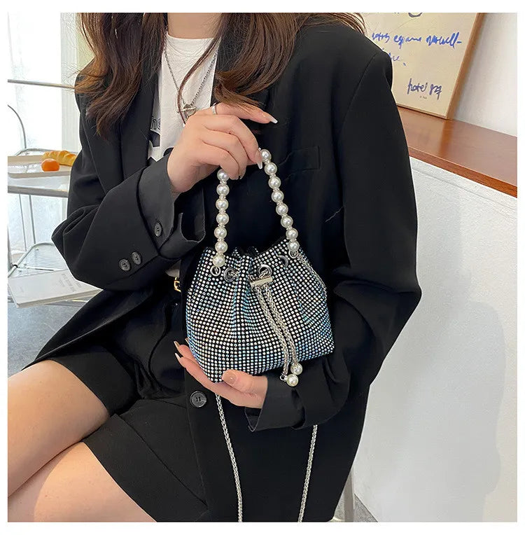 Sac Seau À Chaîne En Diamant