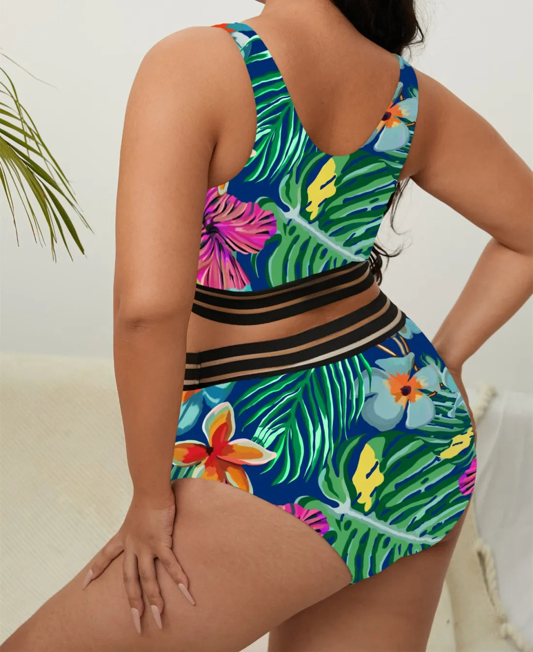 Maillot De Bain 2 pièces Imprimé Floral
