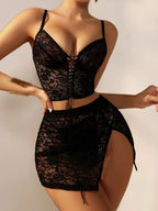 Sous-Vêtements Trois Pièces En Dentelle - Chic&Shines