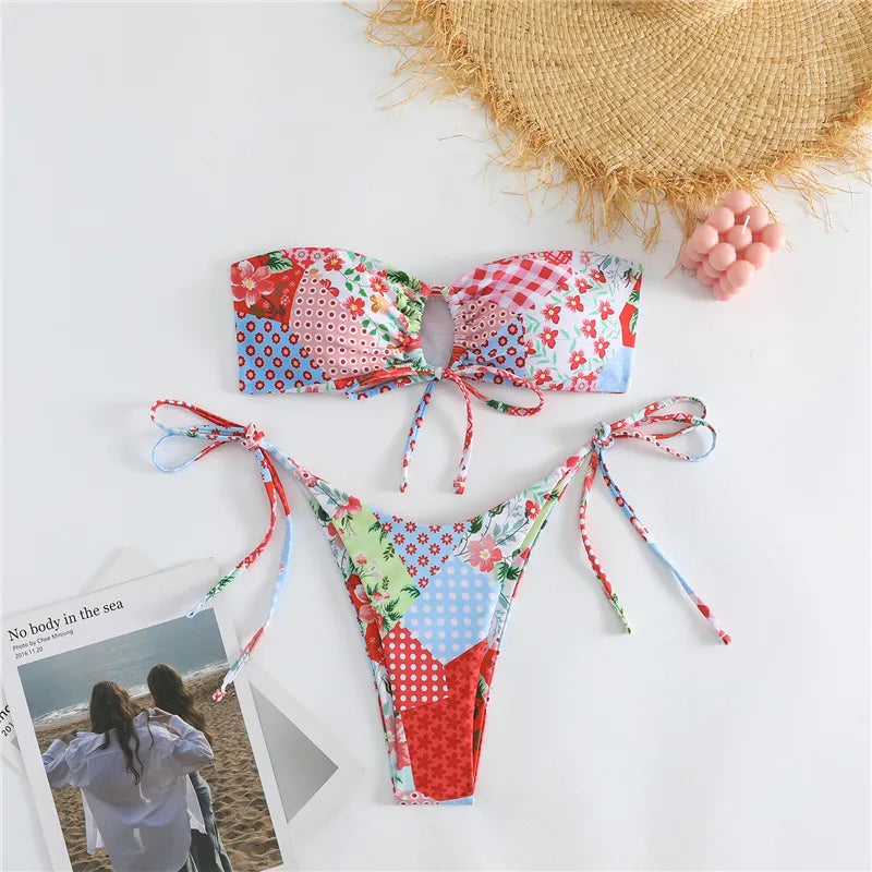 Bandeau bikini top