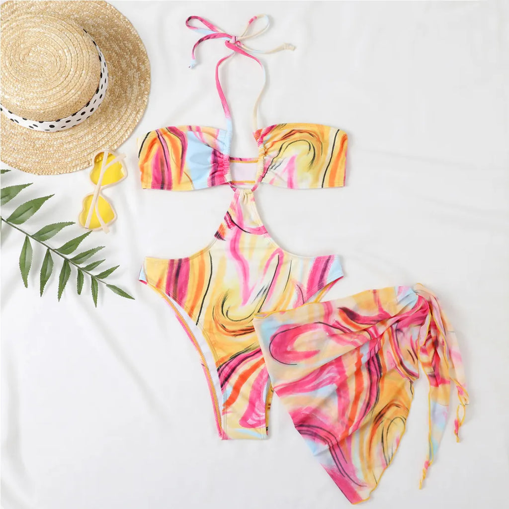 Ensemble Maillot De Bain 1 Pièces et petit paréo