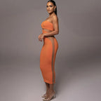 Robe Fourreau Sexy Sans Bretelles