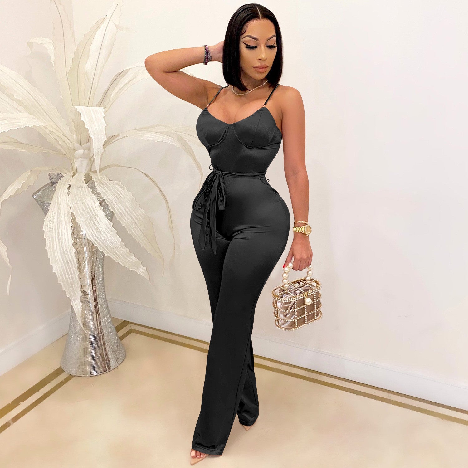 Combinaison haut à bretelle et pantalon - Chic&Shines