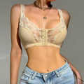 Soutien-Gorge attache devant en maille de couleur unie - Chic&Shines