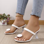 Sandale talons hauts transparent - Chic&Shines