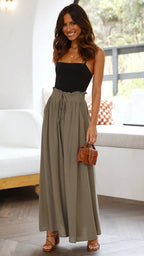 Pantalon Taille Haute Jambe Large - Chic&Shines