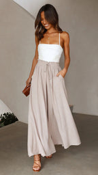 Pantalon Taille Haute Jambe Large - Chic&Shines
