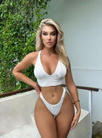 Maillot De Bain Bikini Plissé