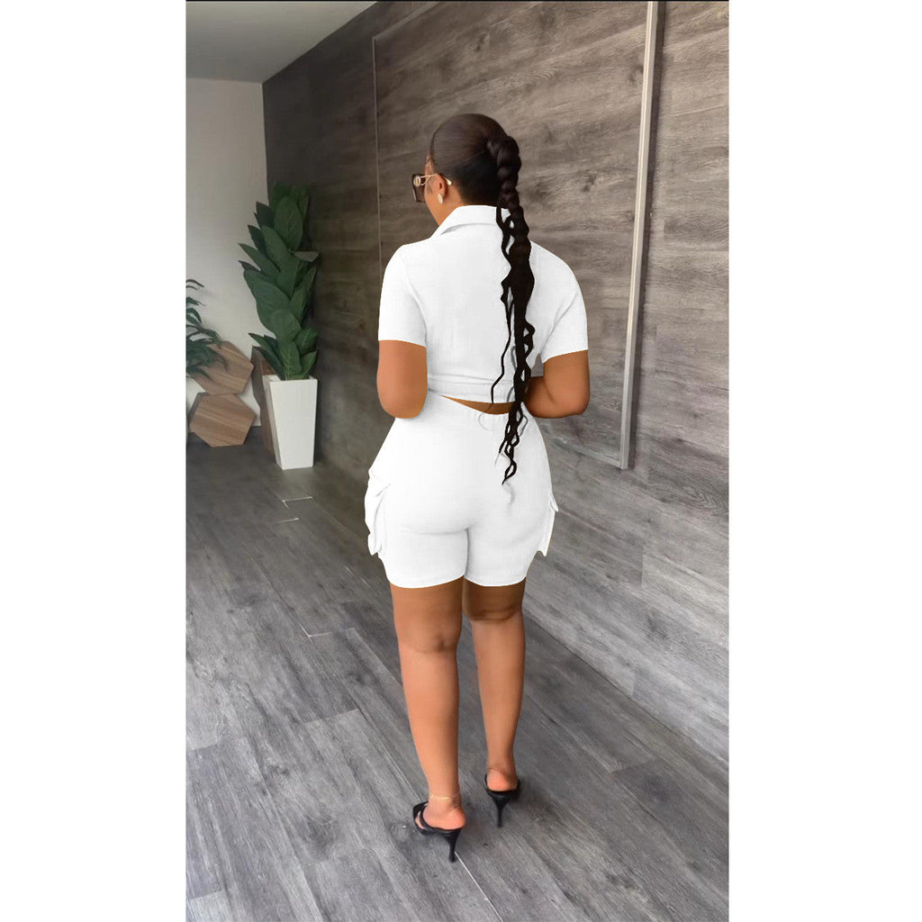 Ensemble Chemise À Manches Courtes Et Short cargo
