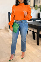 Chemisier élégant manches longues bouffantes - Chic&Shines