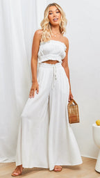 Pantalon Taille Haute Jambe Large - Chic&Shines