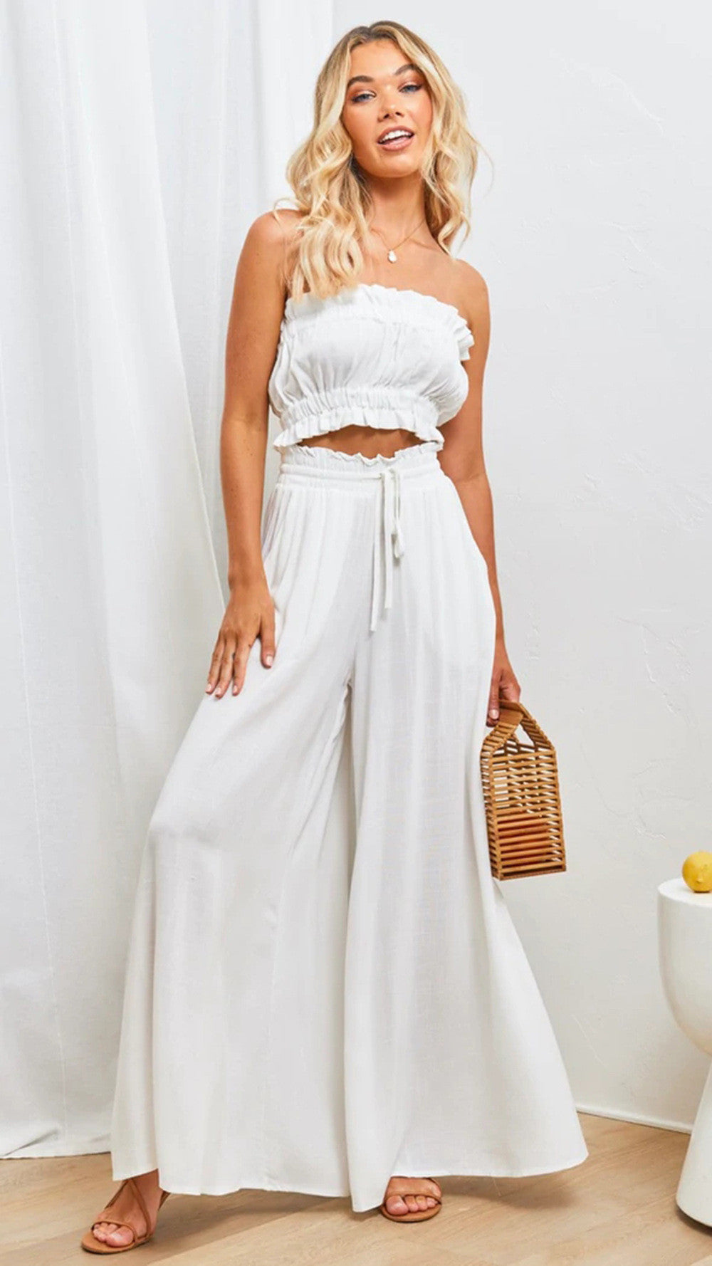 Pantalon Taille Haute Jambe Large - Chic&Shines