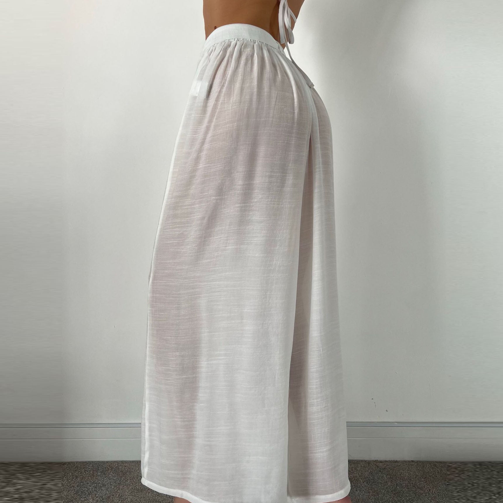 Pantalon De Plage Ample Transparent