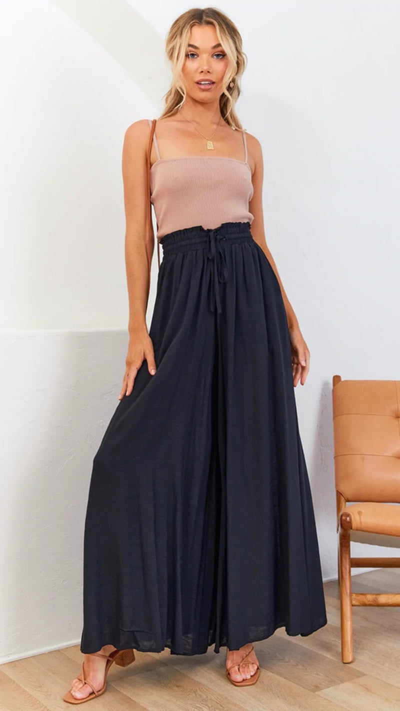 Pantalon Taille Haute Jambe Large - Chic&Shines