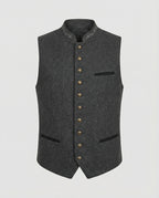 Gilet gris traditionnel élégant pour homme
