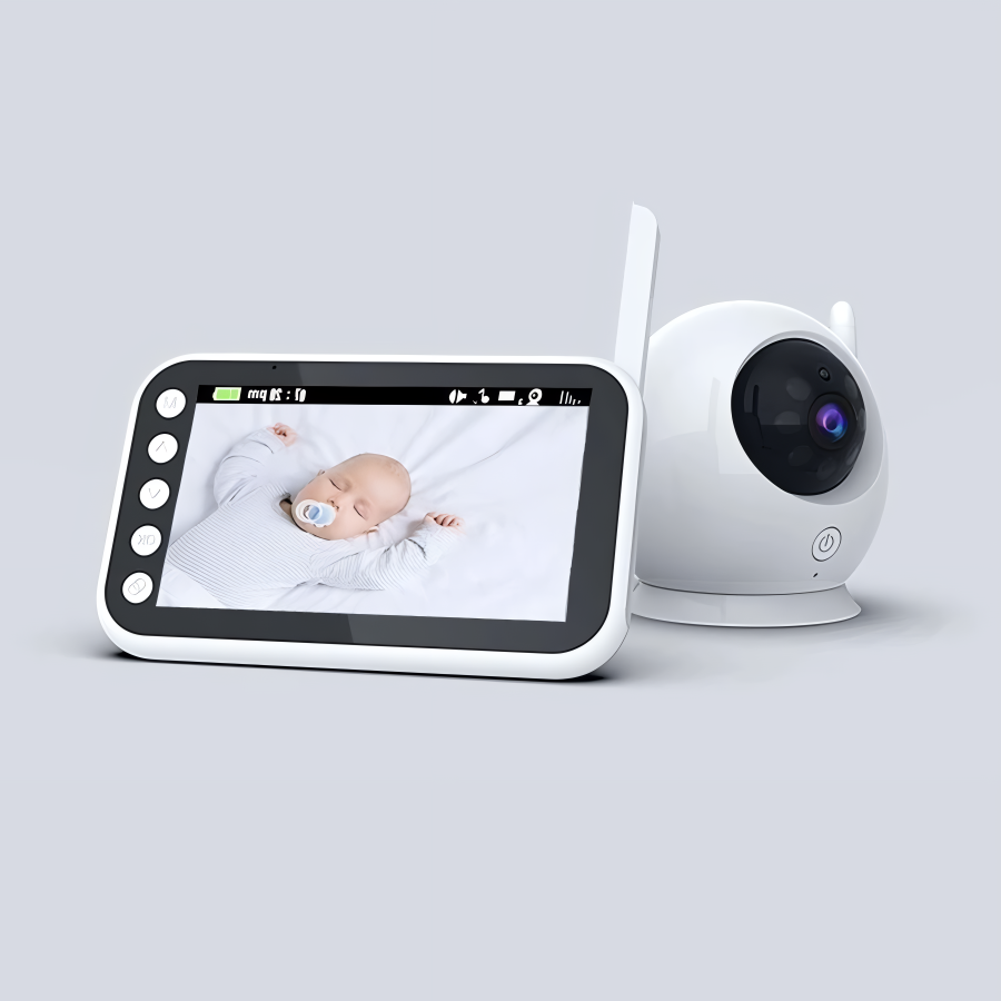Caméra de surveillance pour bébé Vision nocturne Affichage de la température