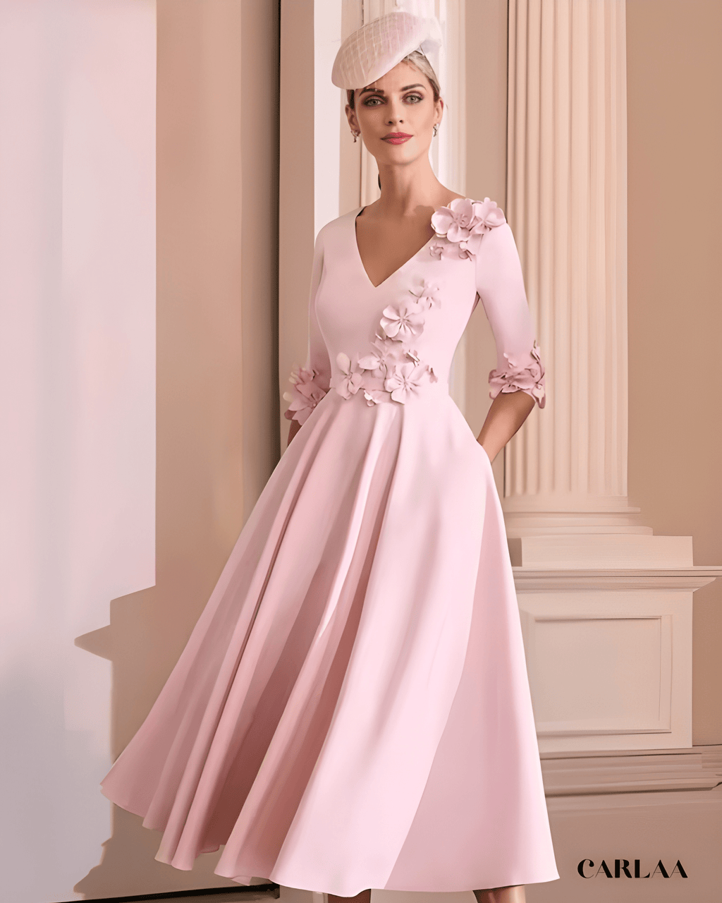 Robe mere de la mariee fleurie