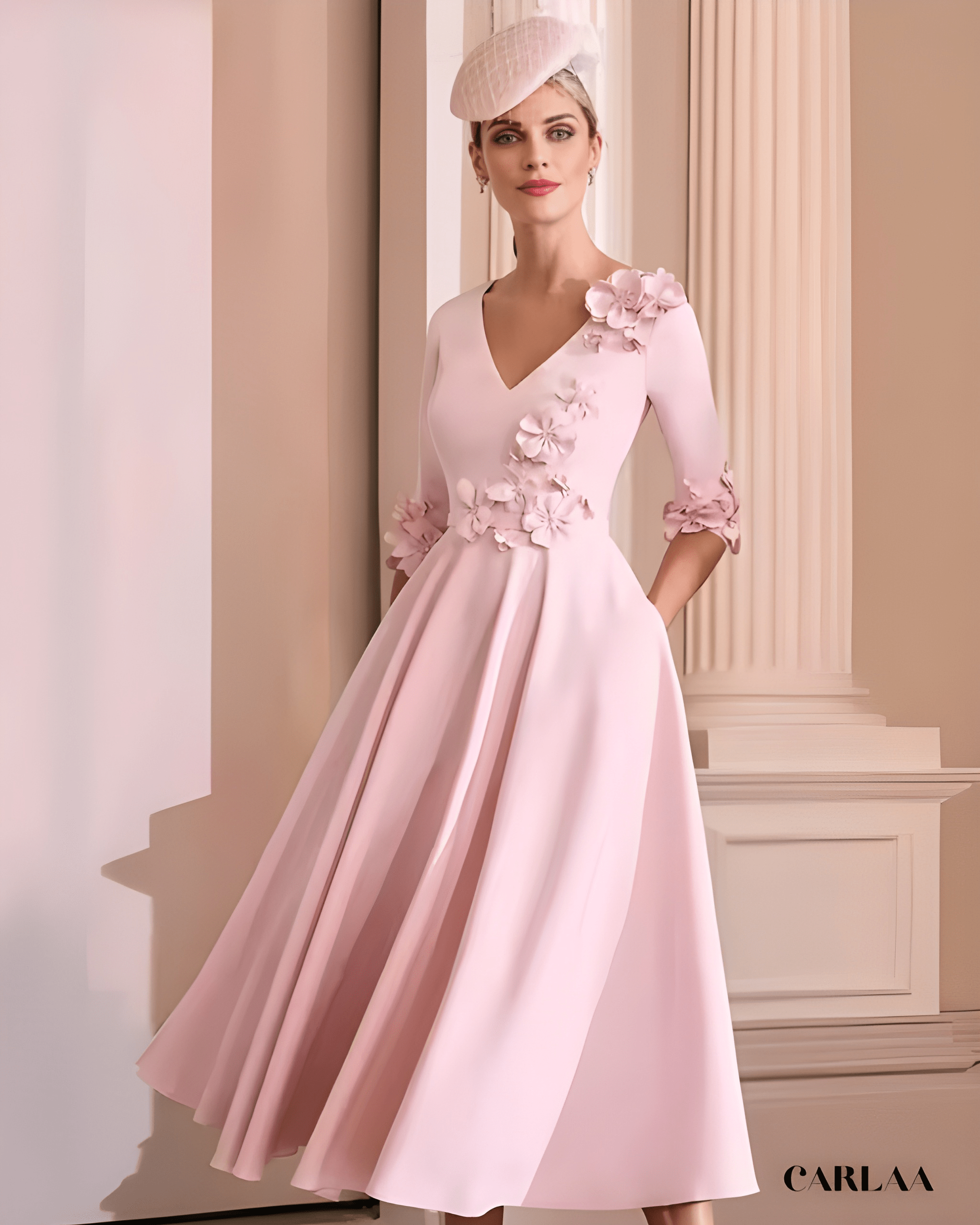 Robe mere de la mariee fleurie