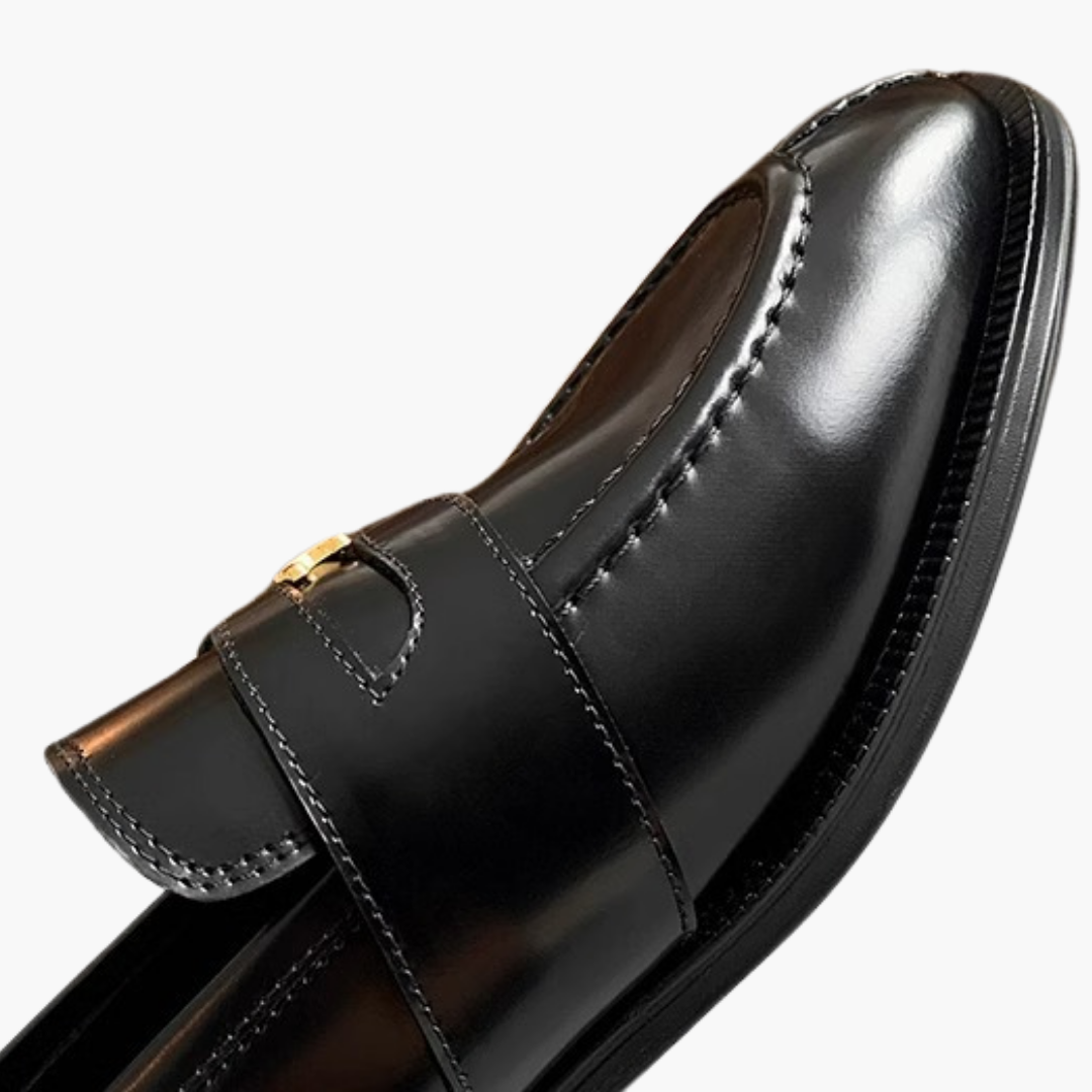 Mocassin orthopédique en cuir pour femme