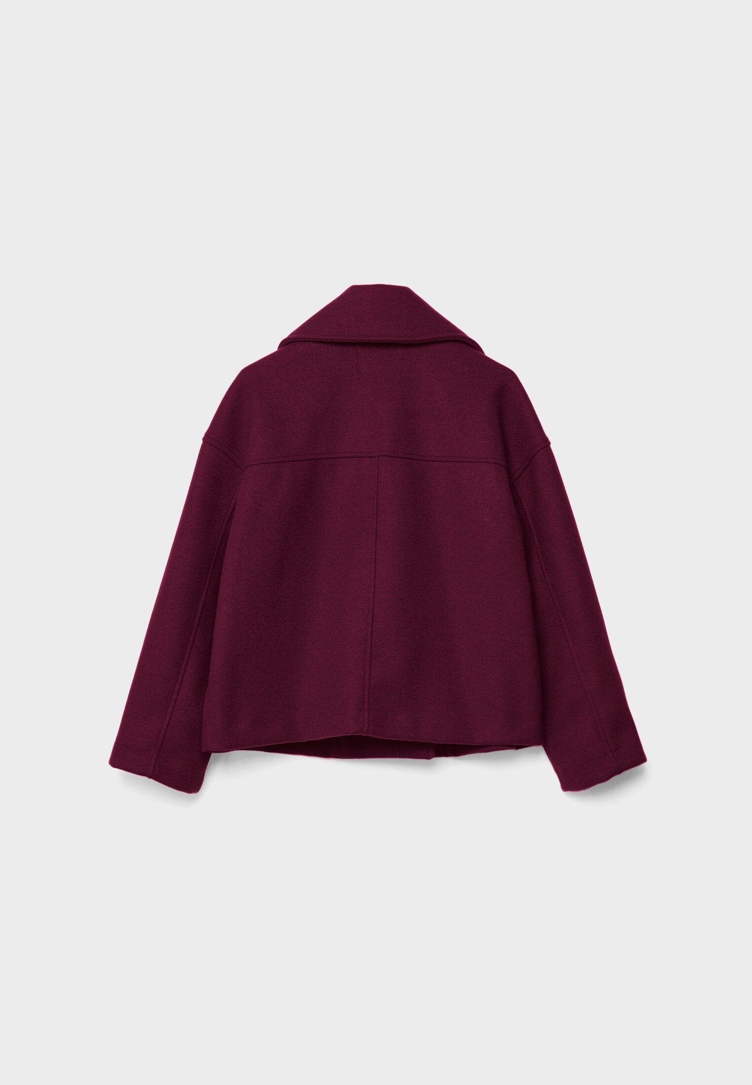 Manteau court pour femme avec double rangée de boutons et design intemporel