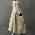 Trench classique surdimensionné avec ceinture pour femmes
