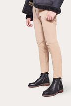Leather boots with non-slip sole and elegant design