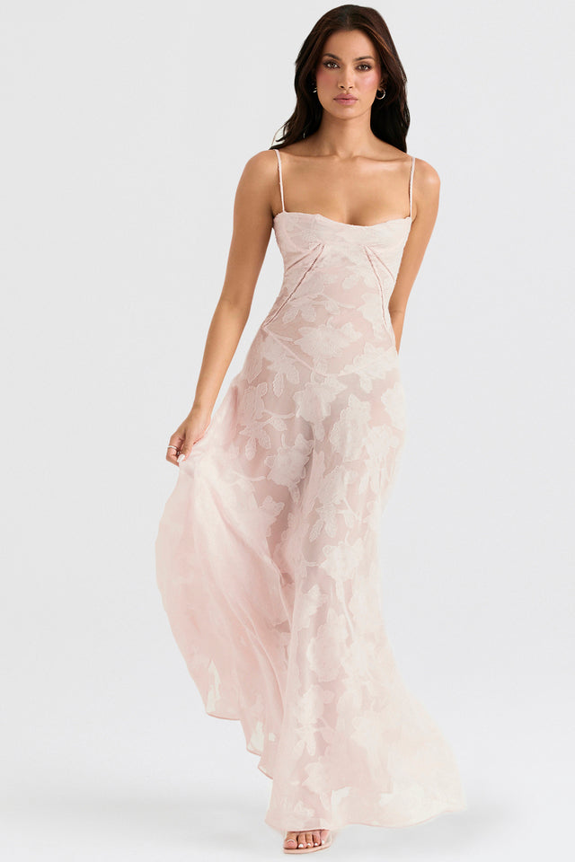 Robe longue Kira pour femme – Élégante robe en dentelle noire ornée de fleurs et à la coupe flatteuse