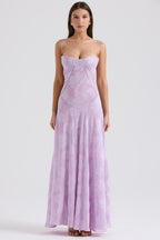 Robe longue Kira pour femme – Élégante robe en dentelle noire ornée de fleurs et à la coupe flatteuse