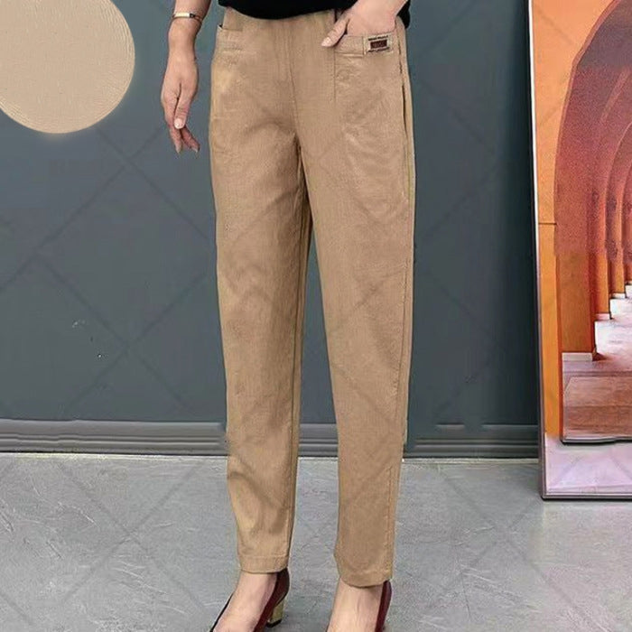 Pantalons en coton pour femmes