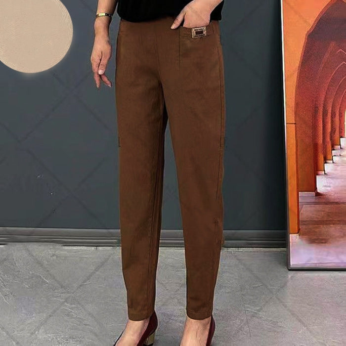 Pantalons en coton pour femmes