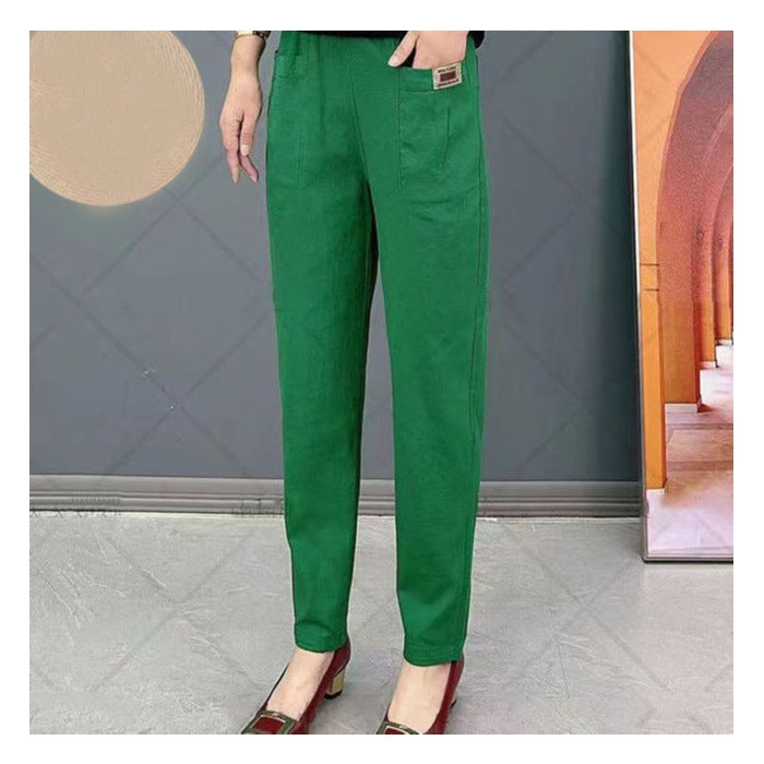 Pantalons en coton pour femmes