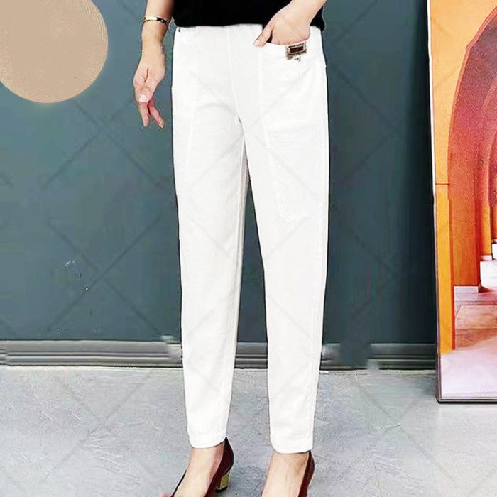 Pantalons en coton pour femmes