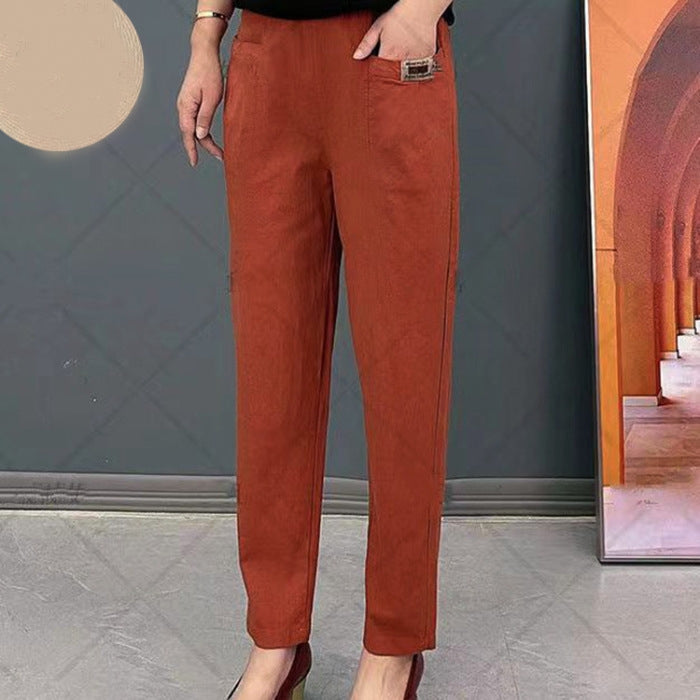 Pantalons en coton pour femmes