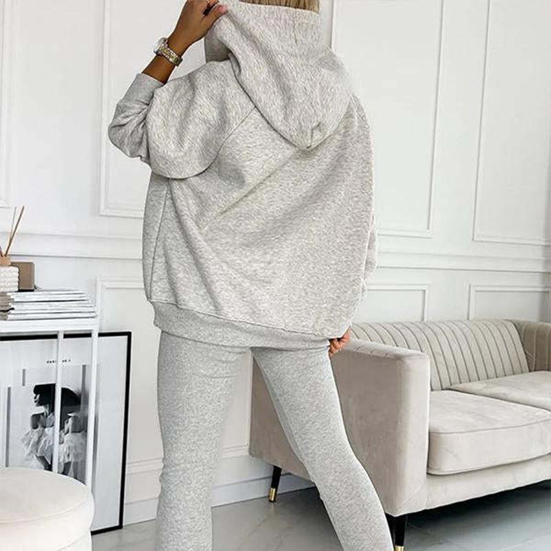 Sweat-shirt d'automne à capuche confortable et décontracté pour femme - Édition Automne 2023
