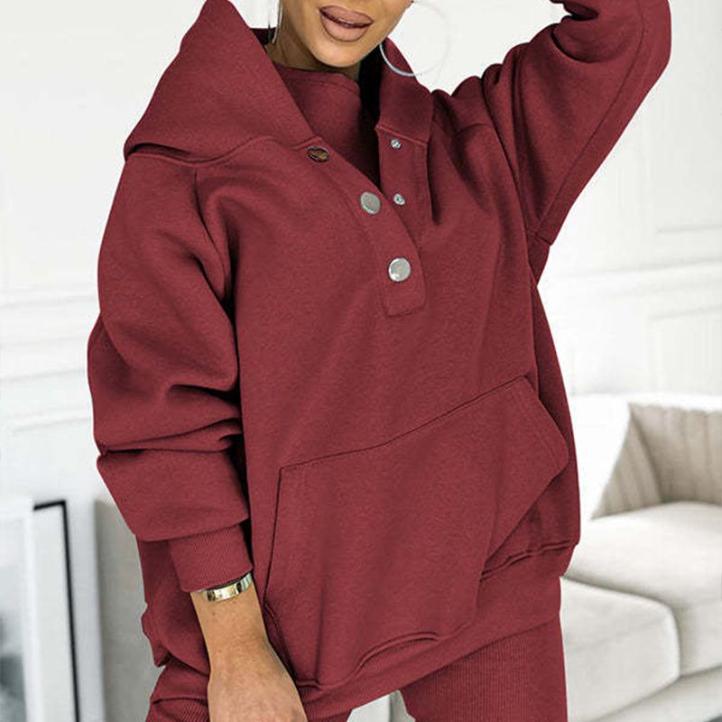 Sweat-shirt d'automne à capuche confortable et décontracté pour femme - Édition Automne 2023