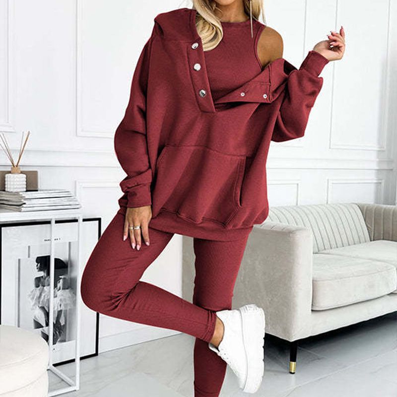 Sweat-shirt d'automne à capuche confortable et décontracté pour femme - Édition Automne 2023