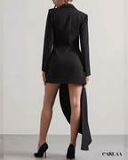 Asymmetric blazer dress