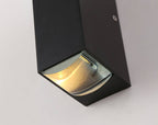 Applique murale moderne LED noire pour l'extérieur