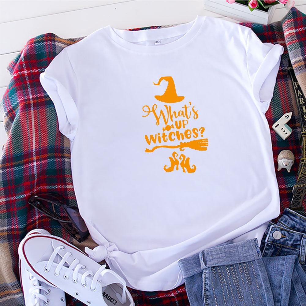 T-shirt coupe ajustée col rond motif Halloween - Chic&Shines