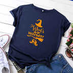 T-shirt coupe ajustée col rond motif Halloween - Chic&Shines