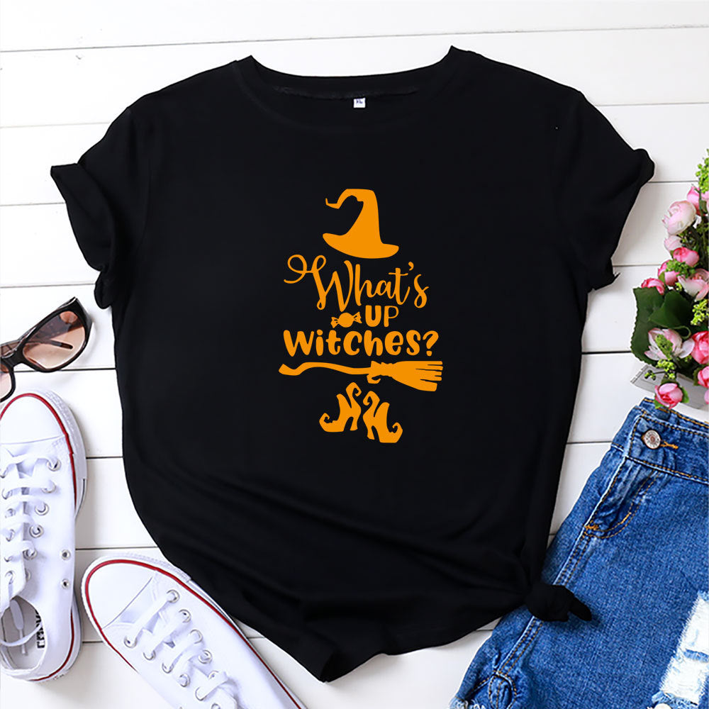 T-shirt coupe ajustée col rond motif Halloween - Chic&Shines