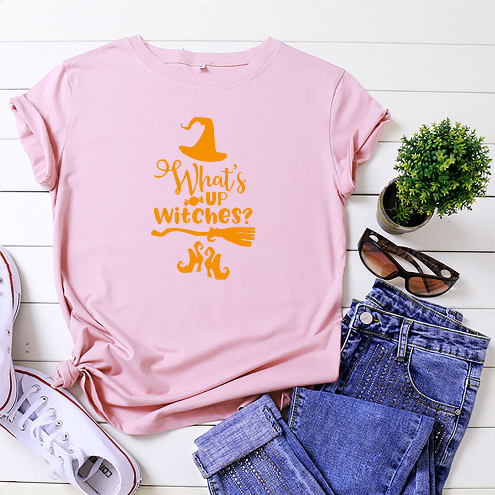 T-shirt coupe ajustée col rond motif Halloween - Chic&Shines