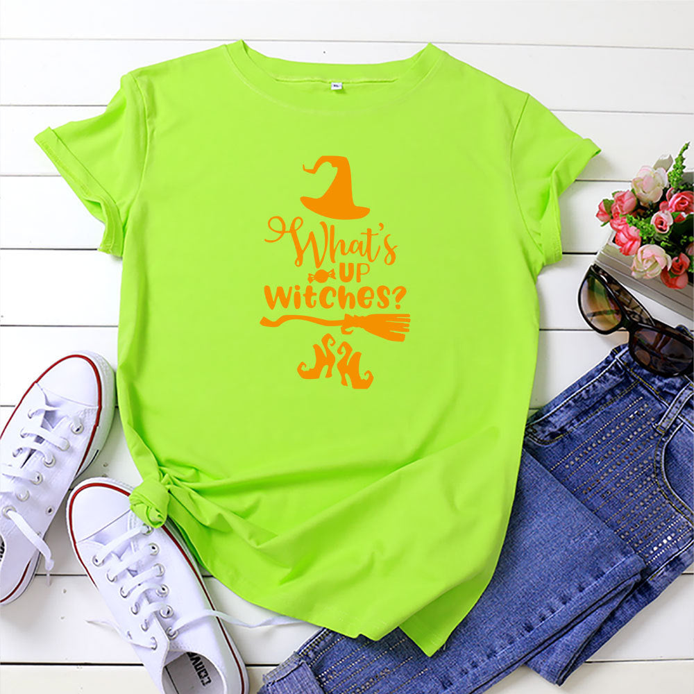 T-shirt coupe ajustée col rond motif Halloween - Chic&Shines