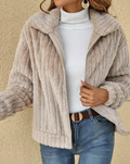 Cardigan en peluche chaud et ultime pour femme