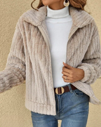 Cardigan en peluche chaud et ultime pour femme