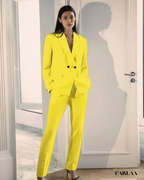 Ensemble blazer pantalon ceremonie femme