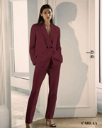 Ensemble blazer pantalon ceremonie femme