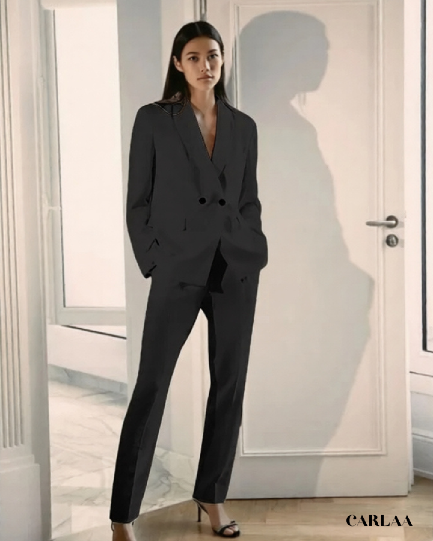 Ensemble blazer pantalon ceremonie femme