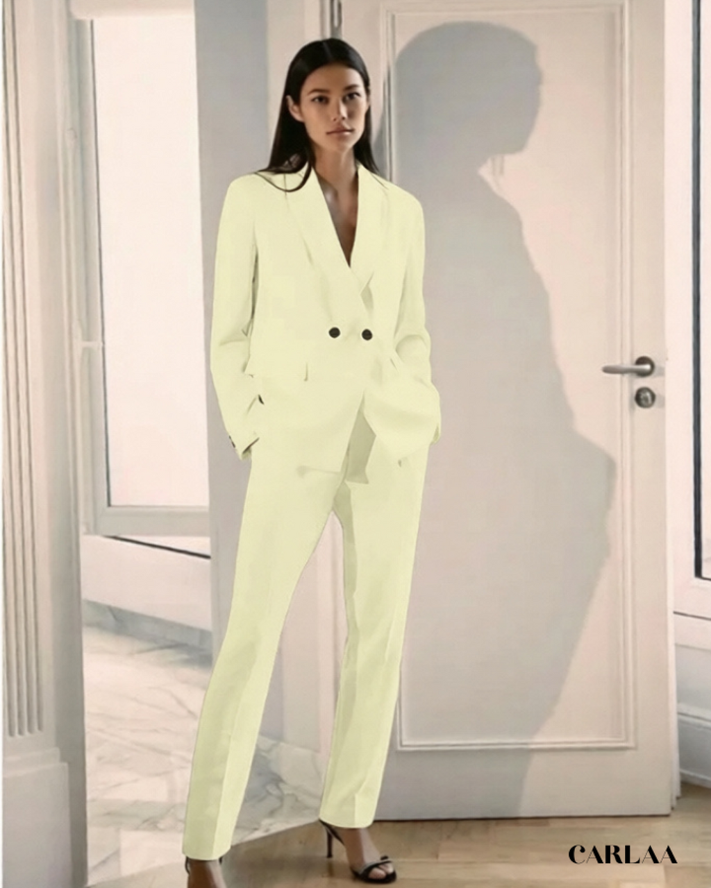 Ensemble blazer pantalon ceremonie femme