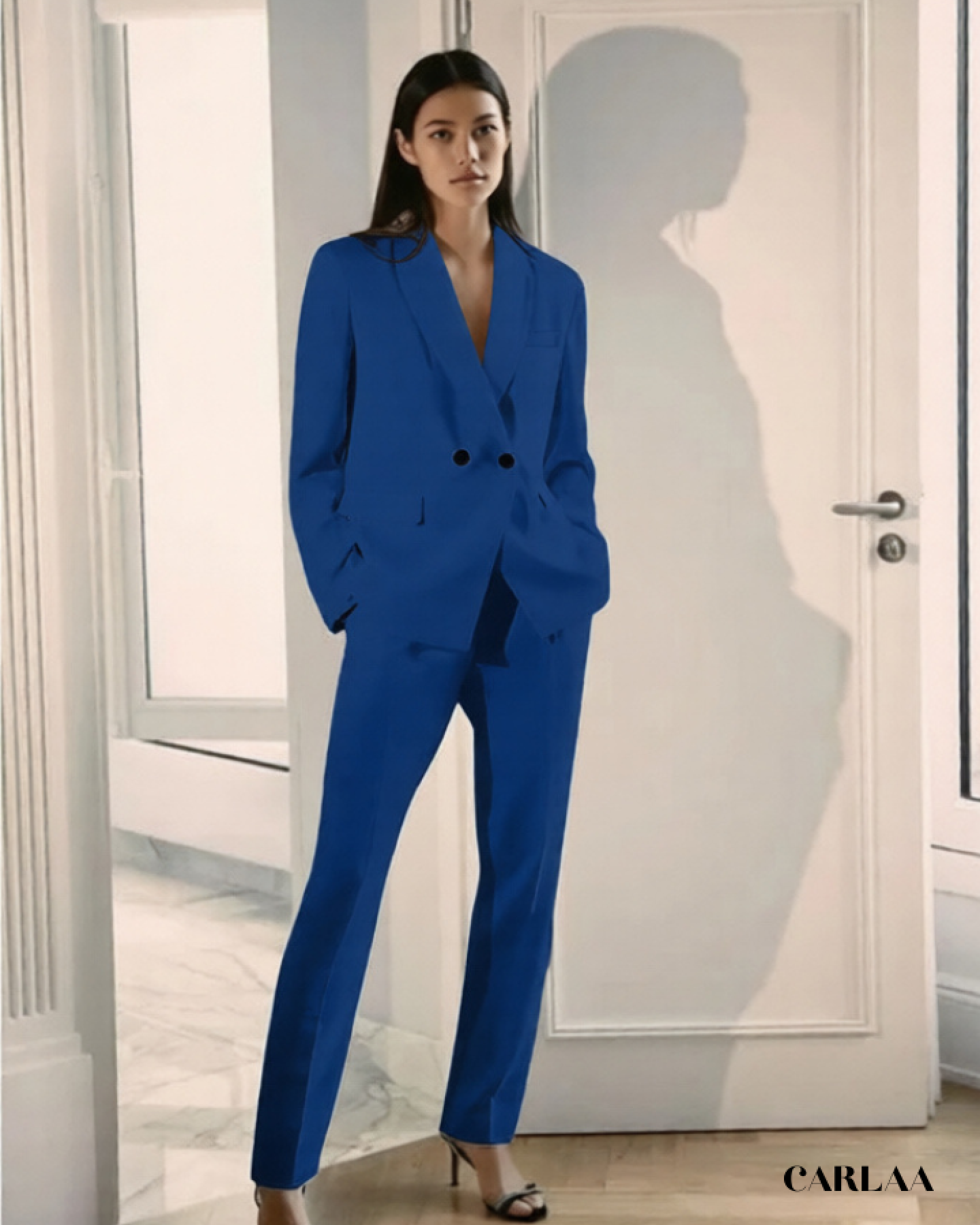 Ensemble blazer pantalon ceremonie femme